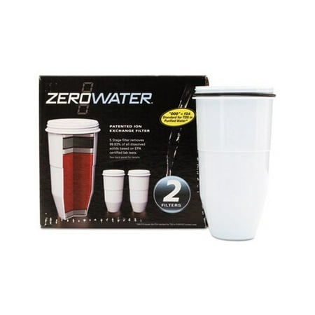 

ZeroWater Replacement Filtering Bottle Filter 4 dia x 7 h 2/Pack