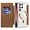 Brown, variant on for Samsung Galaxy s24 Ultra Case Card Holder Wallet Pu Leather Flip Cover Clear Lens Protector [Compatible with Magsafe ] Magnetic Funda para S 24 Ultra 6.8 '' 2024 Best Phone Case
