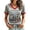 Gray, variant on Women's Never Forget 9/11 Shirt 25th Anniversary Memorial Tee with Twin Towers & USA Flag Patriotic Graphic Top Army Green L