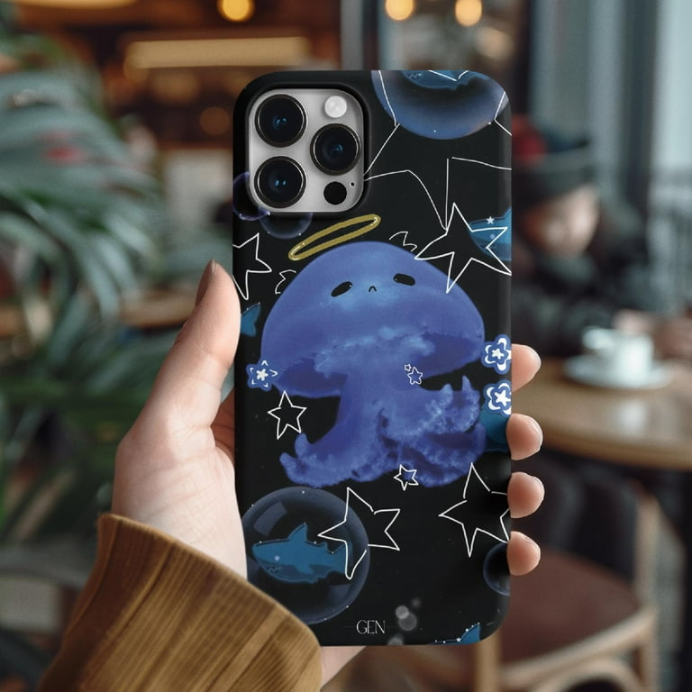 Cases Cover, Kawaii Jellyfish Tough Phone Case  Dual Layer Ocean Star  Night Protective Cover for iPhone 16 Pro Max, 16 Plus, 15, 14, 13, 12, 11,  X, Samsung Galaxy S25, S24, S23, S22 - Walmart.com