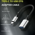 thumbnail image 3 of FIEWESEY USB C to USB Adapter, Type C 3.0 OTG Cable On The Go Type C Male to USB A Female Adapter Compatible with MacBook Pro 2018 2017,Samsung Galaxy S20 S20+ Ultra S8 S9 Note 10 and More - Silver, 3 of 7