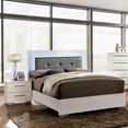 thumbnail image 5 of FOA Rayland 2pc Glossy White Wood Bedroom Set - Full + Nightstand, 5 of 10