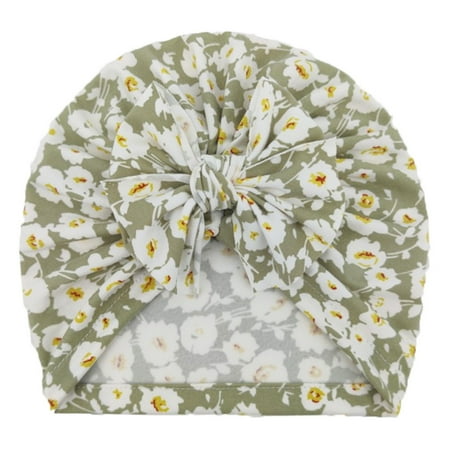 

Qufokar Heanmeoe Winter Hats Winter Hat for Baby Toddler Elastics Turban Boys Cap Print Floral Hat Baby Girls Bowknot Baby Care
