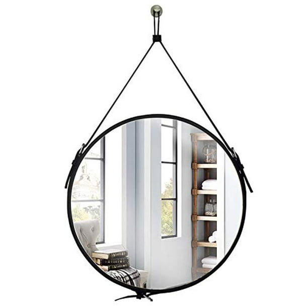 Hofferruffer Decorative Hanging Mirror Round Hanger Strap Wall Mirrors With Silver Hardware For Your Home Decoration Diameter 16 Inch Black Com - Decorative Wall Hooks For Hanging Mirrors Hofferruffer Decorative Hanging Mirror Round Hanger Strap Wall Mirrors With Silver Hardware For Your Home Decoration Diameter 16 Inch Black Com - Decorative Wall Hooks For Hanging Mirrors