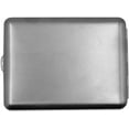 thumbnail image 2 of Made in Germany Nickle Plated Cigarette Case (18 100s) with Elastic Bands in Satin Finish (Soaring Eagle), 2 of 5