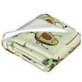 thumbnail image 4 of Bingfone Avocado For Exercise Print Flannel Fleece Blanket Throw Blanket For Bed,Sofa,Couch,Travel,Camping(80"X60"), 4 of 9