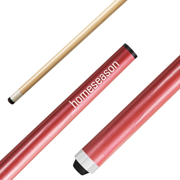 Pool Cues 58 inch Pool Cue Stick with 13mm Fiber Leather tip 4-colors for Beginner, Commercial and Home Entertainment
