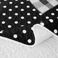 thumbnail image 5 of Erosebridal Teens Vintage Floral Bow Quilt King,Girls Ombre Polka Dots King Coverlet Set, 5 of 7