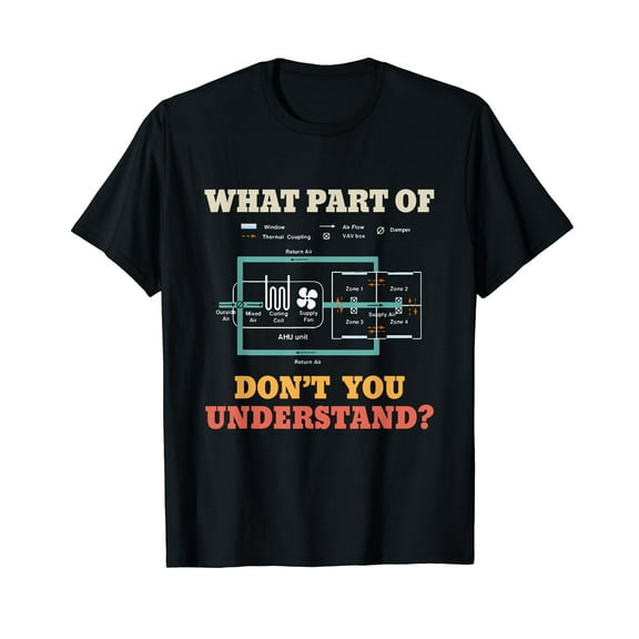 What Part Dont You Understand Funny HVAC Installer T-Shirt