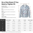 thumbnail image 4 of KLL Rabbit And Butterfly Print Men's Women’s UPF 50+ Sun Protection Outdoor Hoodie Jacket Long Sleeve Fishing Hiking Performance Shirt-Large, 4 of 6