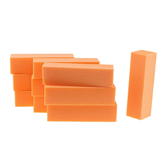 Xuanheng Shiny Block | four step Buffing Block Buffer - Pedicure, Manicure, Nail Buffer, Orange