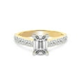 thumbnail image 4 of IGI Certified 5 Carat Emerald Shape Lab Grown Diamond Engagement Ring | 14K White Gold | Calista Side Stone Lab Diamond Ring | FG-VS1-VS2 Quality Friendly Diamonds, 4 of 6