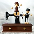 thumbnail image 2 of Shisuyan Sewing Machine Musical Box Resin Plastic 1Set 7.1x3.5x3.3In, 2 of 9