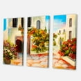 thumbnail image 3 of Designart ' The Mountain With Flowers With Little House I ' Nautical & Coastal Canvas Wall Art Print, 3 of 3