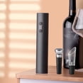 thumbnail image 2 of Electric Wine Opener Set, Electric Wine Bottle Opener with Storage Base/Wine Aerator Pourer/Foil Cutter/Wine Stopper (Black, Battery Operated, 4 x AA Batteries Not Included), 2 of 5