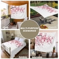 thumbnail image 6 of Pink Floral Cherry Flower Large Tapestry for Bedroom Wall Hanging Tapestry, Abstract Botanical Branch Ceiling Backdrop Tapestries Poster Blanket Wall Decor for Teens Room Living Room Dorm 85" x 90", 6 of 8