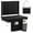 black, variant on Stadium seats with backrest support, thick seats with cup holders, storage pockets, padded shoulder straps and built-in handles, and step-like design