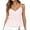 Pink, variant on Elippeo Women Camisole, Spaghetti Straps V-neck Lace Patchwork Summer Tops for Party Club