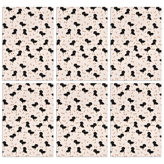 6 Pcs Funny Kitchen Towels,Dachshund Dog Microfiber Dish Towels,Kitchen Tea Towels,Kitchen Towel Set (18" X 26")