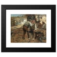 thumbnail image 2 of José Vital Branco Malhoa 24x20 Black Modern Framed Museum Art Print Titled - A Close Shave (1902), 2 of 5