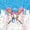 Bright Blue Pink, variant on Castle Fairy Baseball Print Twin Bedding 7-Piece, Ice Cream Drip Bedding Comforter Set, Pink Blue