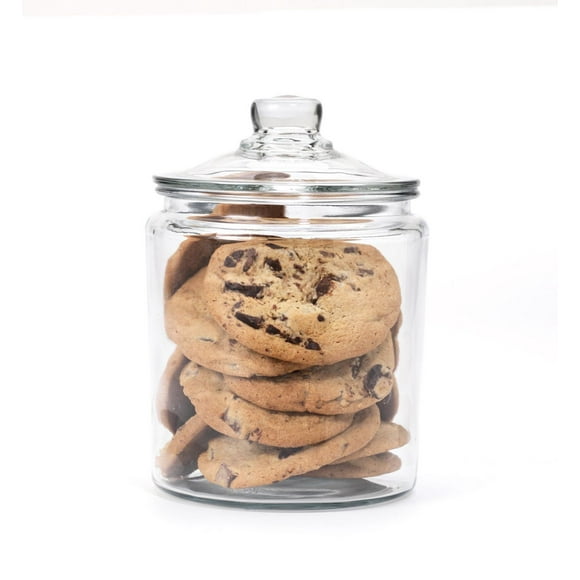Jarre Heritage Hill d'Anchor Hocking, 1/2 gallon Jarre de demi gallon Heritage Hill d'Anchor Hocking avec une couvercle en verre