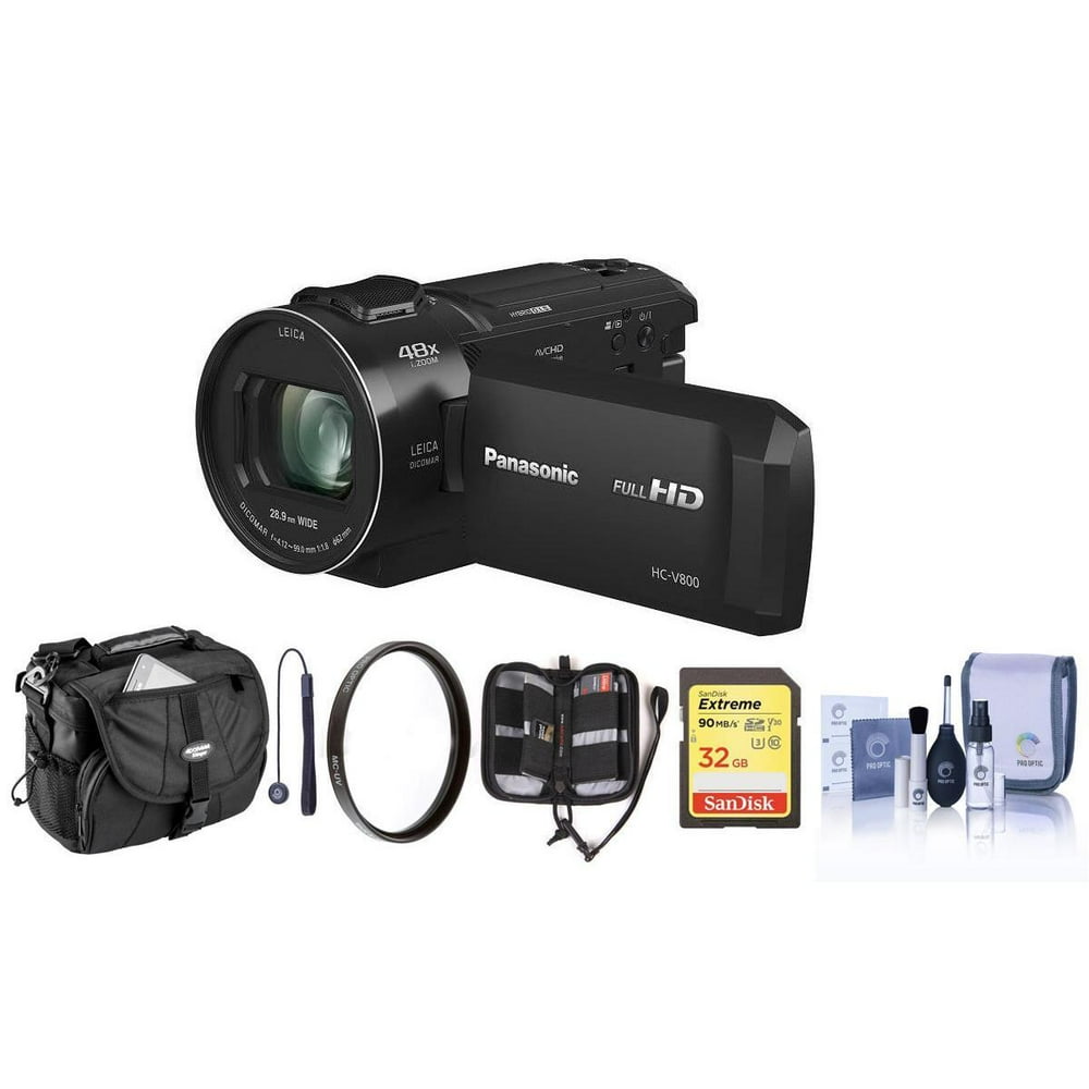 Panasonic HCV800 Full HD Camcorder, 24x Leica Lens, Wireless