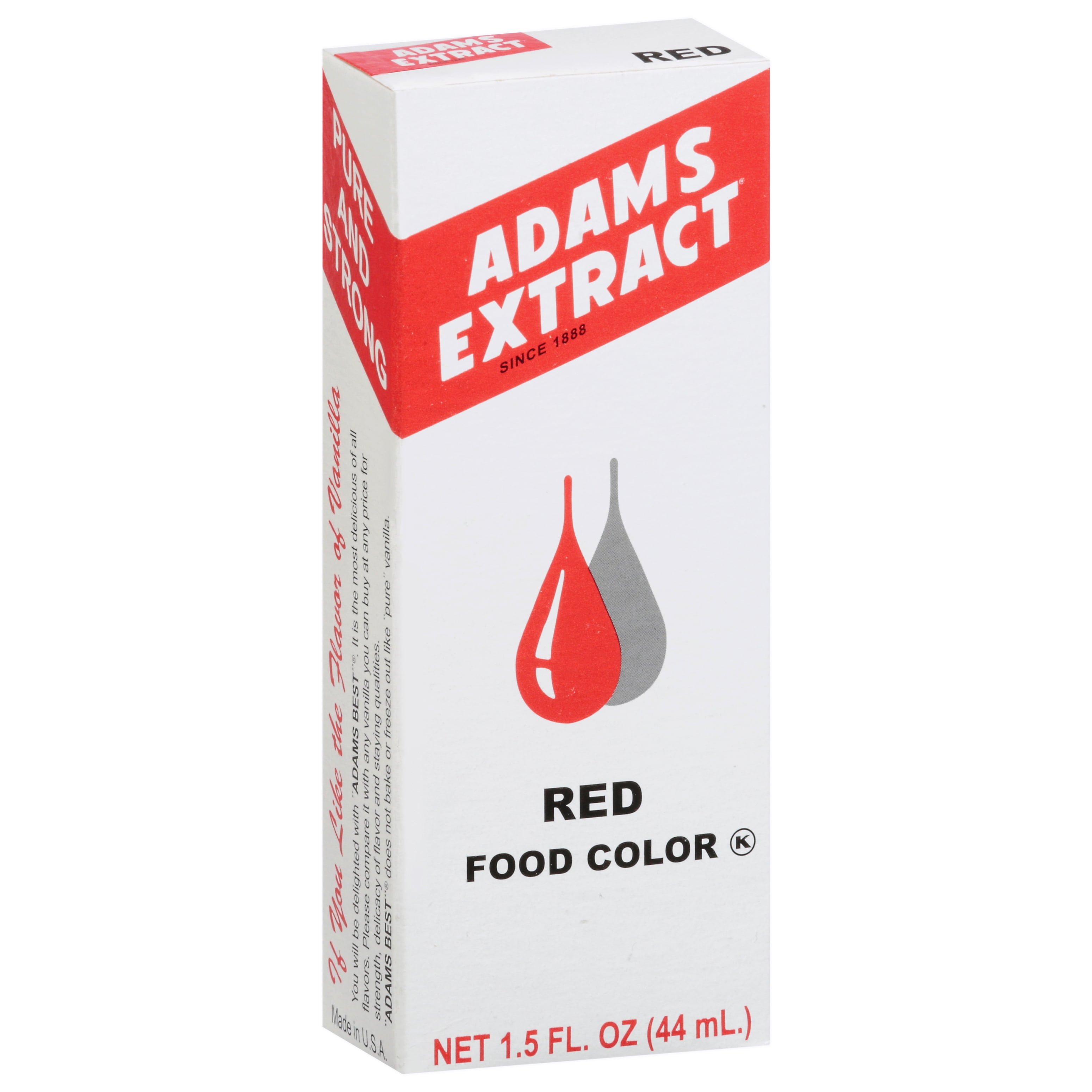 Adams Extract Red Food Color Baking Supply, 1.5 fl oz