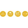 thumbnail image 2 of Darling Souvenir DIY 190 Pcs Graduation Theme Stickers for chocolate Candy Labels-Yellow, 2 of 2