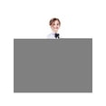 thumbnail image 2 of 3 Pcs Uniforme Scolaire Filles Chemise Blanche Jupe Col Nœud 7-8 Ans, 2 of 6