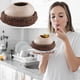 thumbnail image 1 of Cuenco de Postre de Cerámica con Forma de Nido de Pájaro | Plato con Forma de Huevo de Avestruz para Helado, Fruta y Bebidas Frías | Vajilla Decorativa Beige para Restaurantes y Barbacoas, 1 of 7
