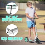 Large Folding Kick Scooter for Adults and Teens – Adjustable Handlebar – Big 200mm Wheels – Lightweight Durable Frame – Madd Gear Kruzer 200