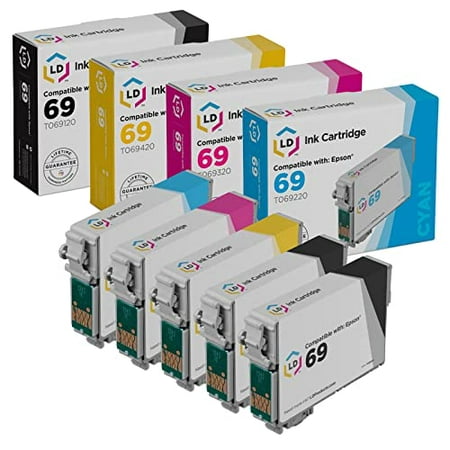 LD Reman Ink Cartridge for Epson T069 Set of 5: T069120 T069220 T069320 T069420 LD Reman Ink Cartridge for Epson T069 Set of 5: T069120 T069220 T069320 T069420