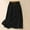 Black, variant on Midi Skirts for Women Gray Pleated A-Line Skirt Beach Plain Casual Summer Womens Swing Skirts Vacation