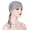 Grey, variant on Under 5$ Hot Sales Summer Sales Women India Muslim Stretch Turban Hat Cotton Hair Loss Head Scarf Wrap Navy One Size