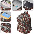 thumbnail image 4 of Skull and Rose Gothic Pattern Cute School Backpack Bag with Padded Back and Adjustable Shoulder Straps 16.9 X 12.6 X 5.9 Inches, 4 of 5