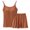Brown, variant on Vivianyo HD Summer Trendy Women's Tops and Shorts Co-ord Set Women's Summer Thin Casual Loose Suspender Top Versatile Home Slim Solid Color Splicing Suspender Shorts Two-piece Set