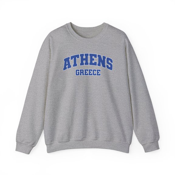 Athens Greece Sweatshirt Gifts Crew Neck Shirt Long Sleeve Unisex