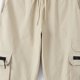 thumbnail image 5 of Puntoco Pantalones elásticos de color sólido con cremallera y múltiples bolsillos para hombre, cintura elástica con cordón para ajustar los pies, 5 of 8