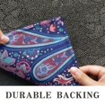 thumbnail image 6 of Blue Pioneer Flower and Paisley Pattern Door Rugs,Washable Non Slip Door Mats Indoor,Decorative Door Mats,Entry Mat Indoor for Entrance,Bedroom,Kitchen,Bathroom,20"x32", 6 of 6
