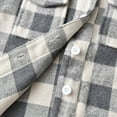 thumbnail image 6 of IROINNID Kids Flannel Shirt Jacket Plaid Long Sleeve Turndown Lapel Button Down Shacket Boys Girls Comfy Long Sleeve Casual Tops, 6 of 9