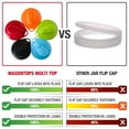 thumbnail image 2 of Masontops Multi Top - 2 Pack - Regular Mouth Mason Jar Lids With Easy Pour Spout And Flip Cap – Sip, Pour, Store & More - Lid Accessories For Mason Jars, 2 of 7