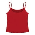 thumbnail image 4 of Linjinx Kids Girls Glitter Sequins Tank Top Jazz Ballet Dance Camisole Vest Stage Performance Red 10, 4 of 5