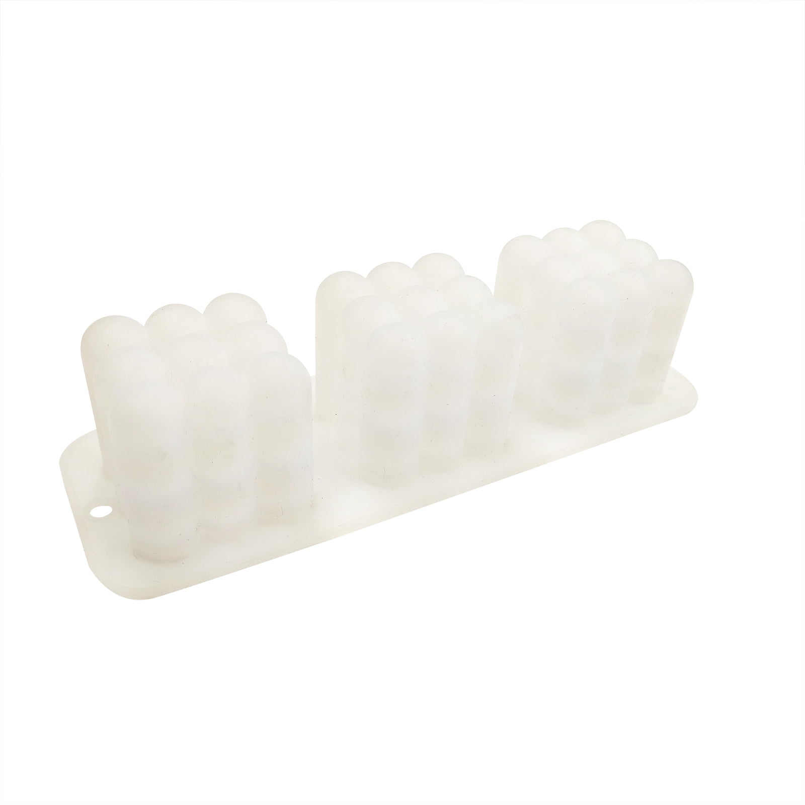 Berry Silicone Candle Mold by Make Market – 3-Cavity Molds for DIY Candle Making - Microwave & Freezer Safe - 6 Pack