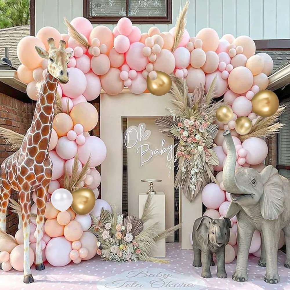 AYUQI 106pcs Birthday Balloon for Women Girl's Bridal Wedding Party Gender Reveal Baby Shower Decoration