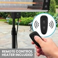 thumbnail image 6 of SereneLife Infrared Patio Heater, Electric Patio Heater for Indoor/Outdoor Use, (Black), 6 of 7