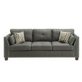 thumbnail image 6 of ACME Laurissa Sofa w/4 Pillows in Light Charcoal Linen 52405, 6 of 7