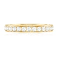 thumbnail image 3 of Rosec Jewels Round Moissanite Half Eternity Ring for Women, 14K Yellow Gold, US 3.50, 3 of 7