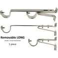 thumbnail image 3 of Urbanest Adjustable Double Rod Bracket, Up-1 1/8", Brushed Steel, 3 of 8