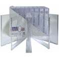 thumbnail image 2 of USDISC CD Jewel Cases Chubby 24mm, Sextuple 6 Disc, Clear, Pack of 50, 2 of 4